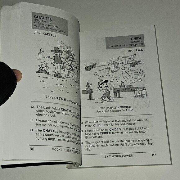 Vocabulary Cartoons SAT Word Power Paperback Book Study Revised Memory Technique - Picture 9 of 10